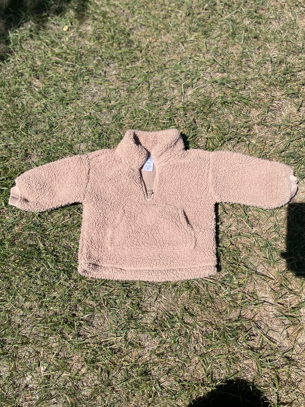 Carter's Plush Sherpa Zip-Up Jacket - Beige